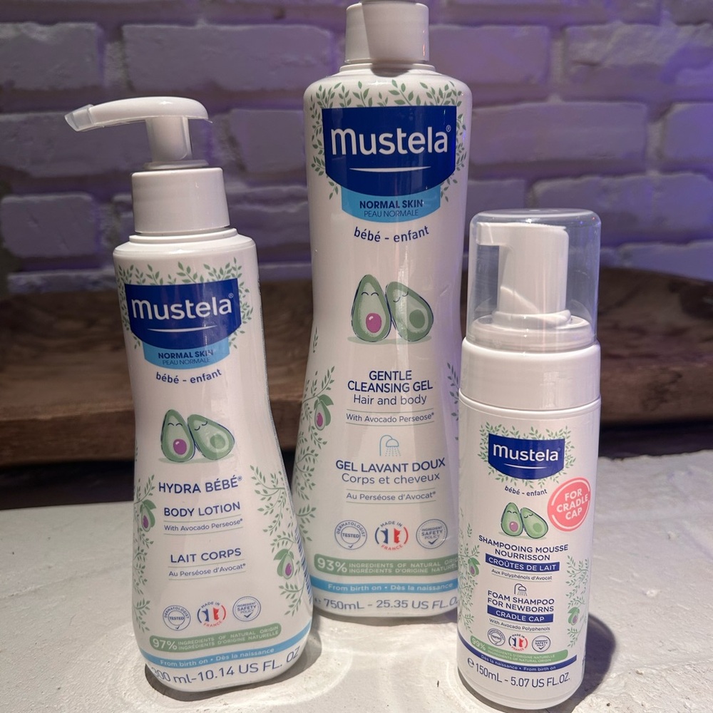 Mustela Newborn/Infant Gentle Cleansing Gel/Body Lotion/Shampoo Made In France